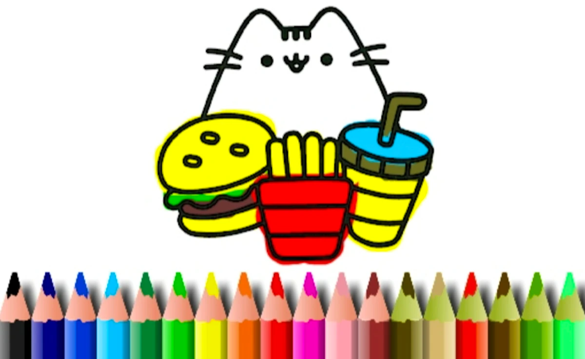 Bts Cute Cats Coloring Book Preview