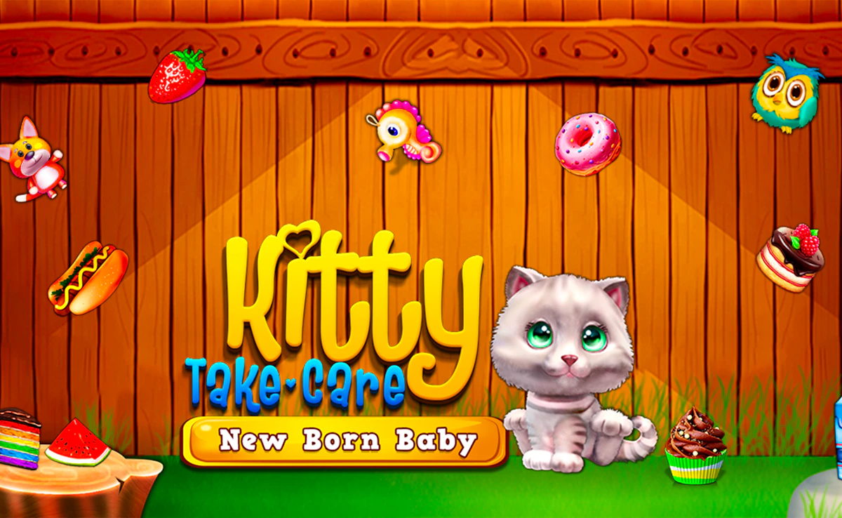 Kitty Take Care New Born Baby Game