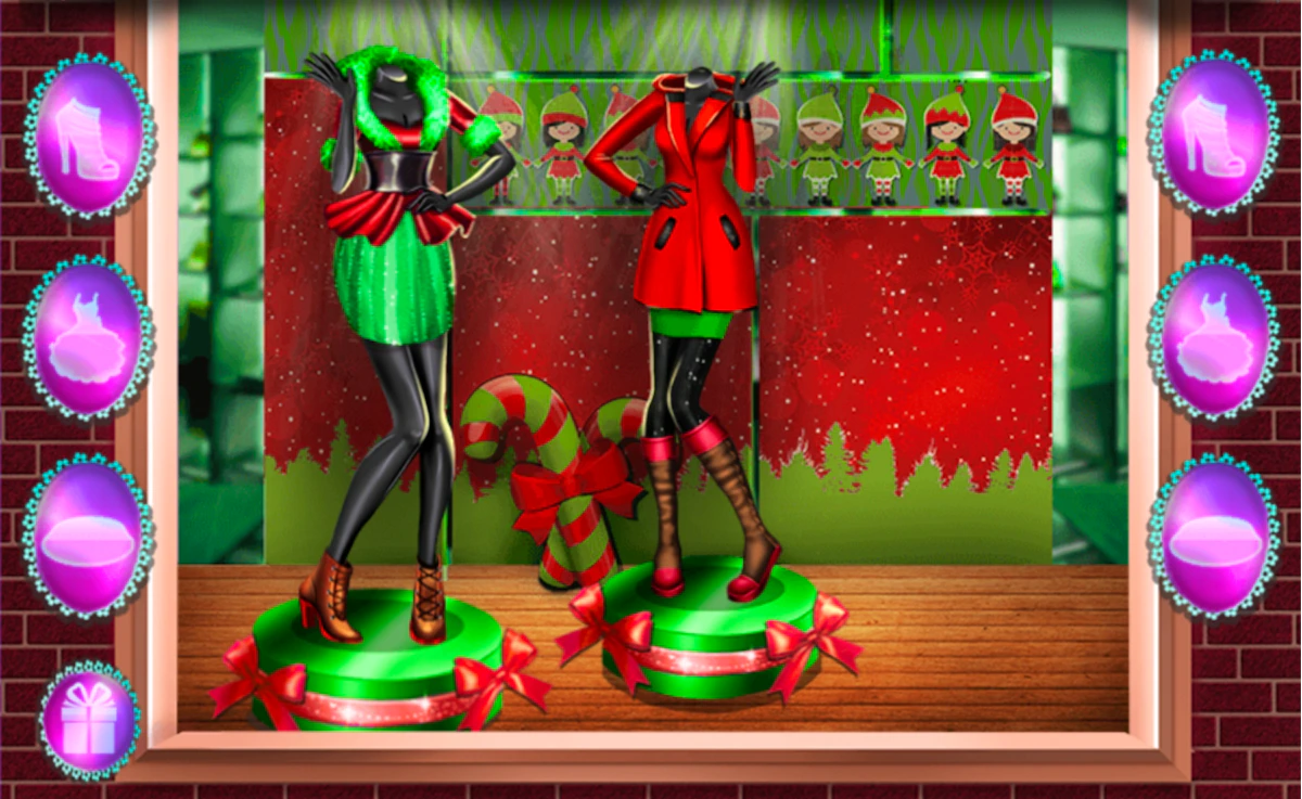 Xmas Shopping Window Game