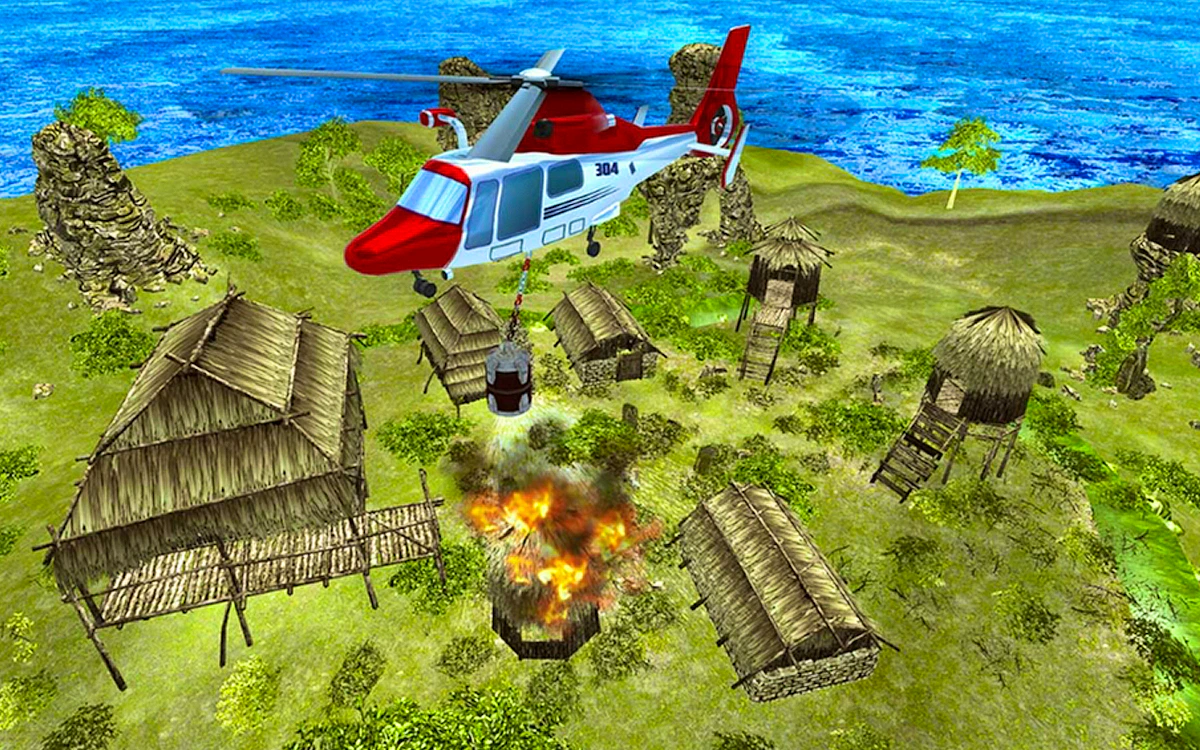 Helicopter Rescue Flying Simulator 3D Game