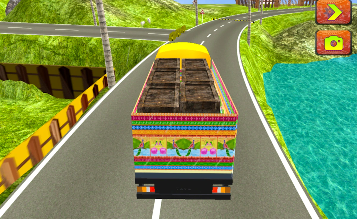 Indian Truck Driver Cargo Duty Delivery Game