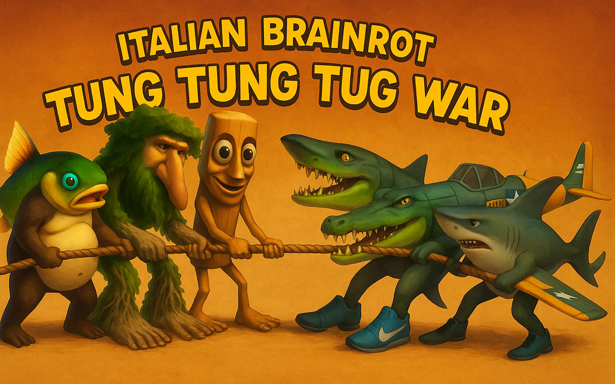 Italian Brainrot Tung Tung Tug War Game
