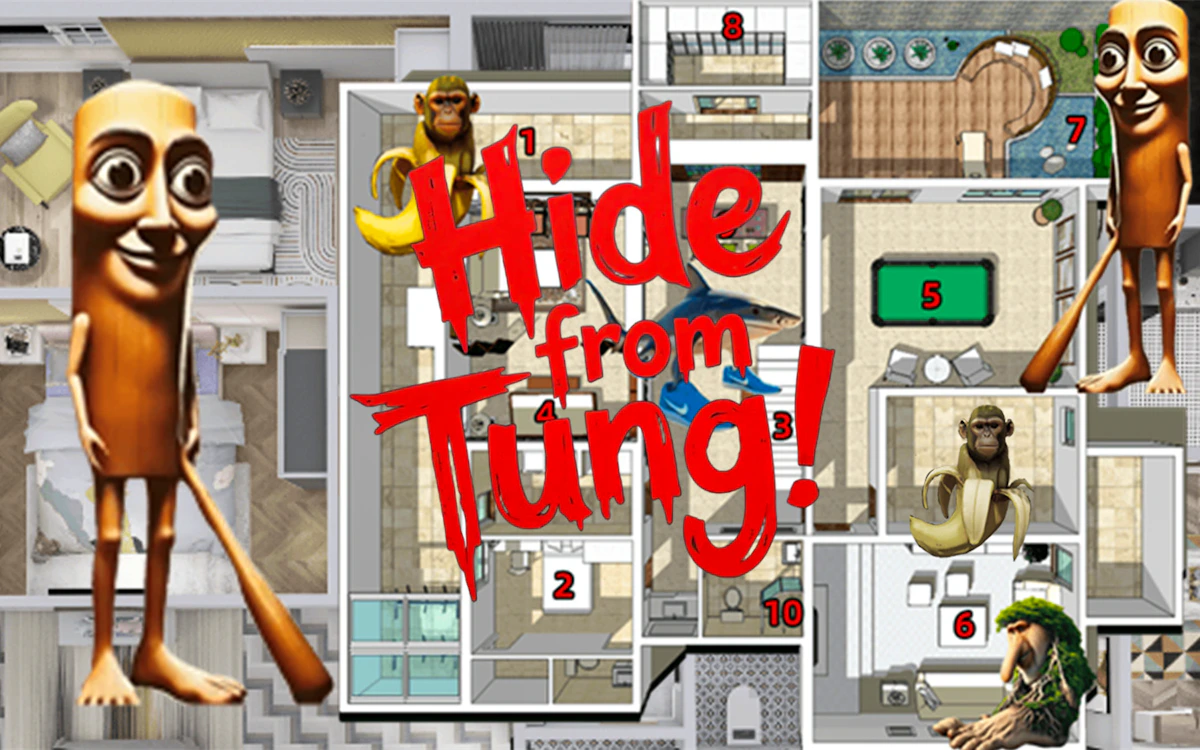 Hide From Tung! Game Screenshot
