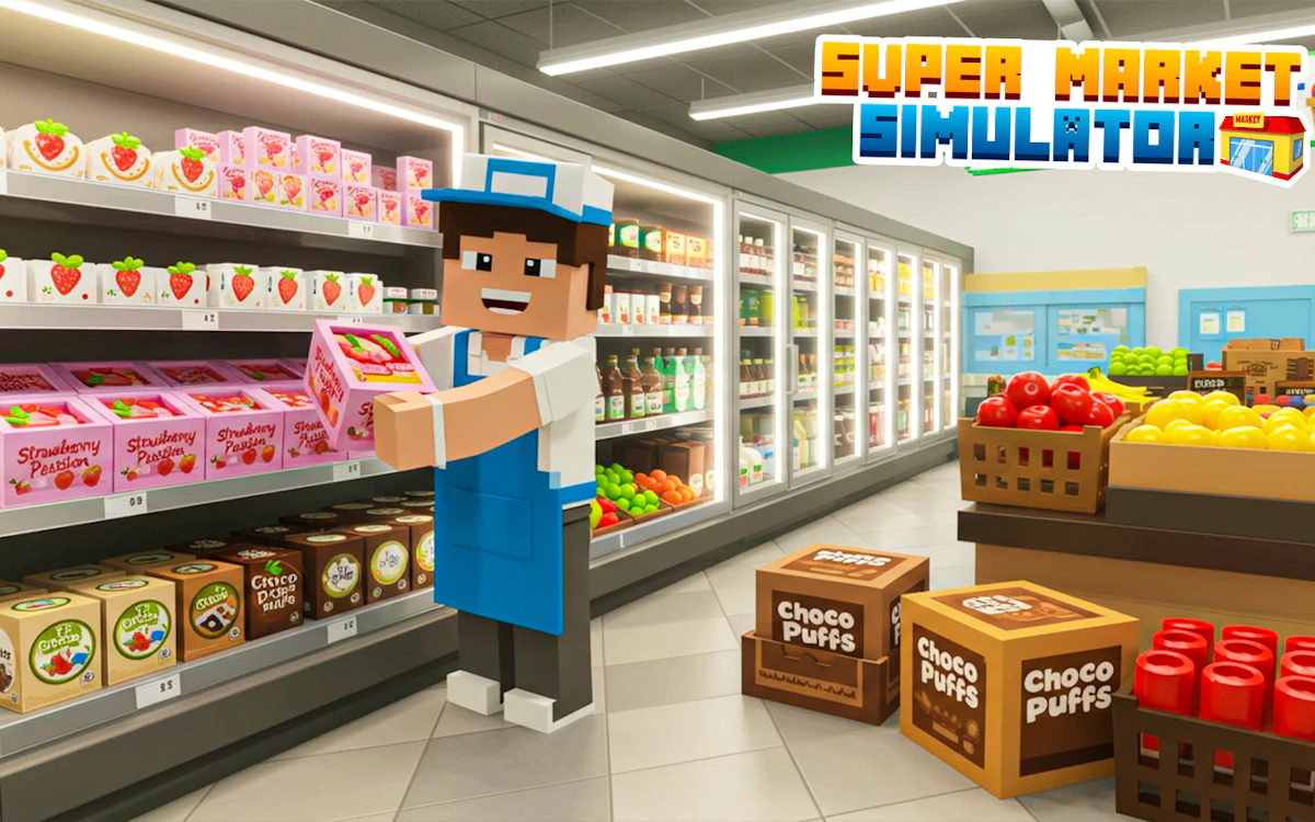 Pixels Supermarket Simulator Preview