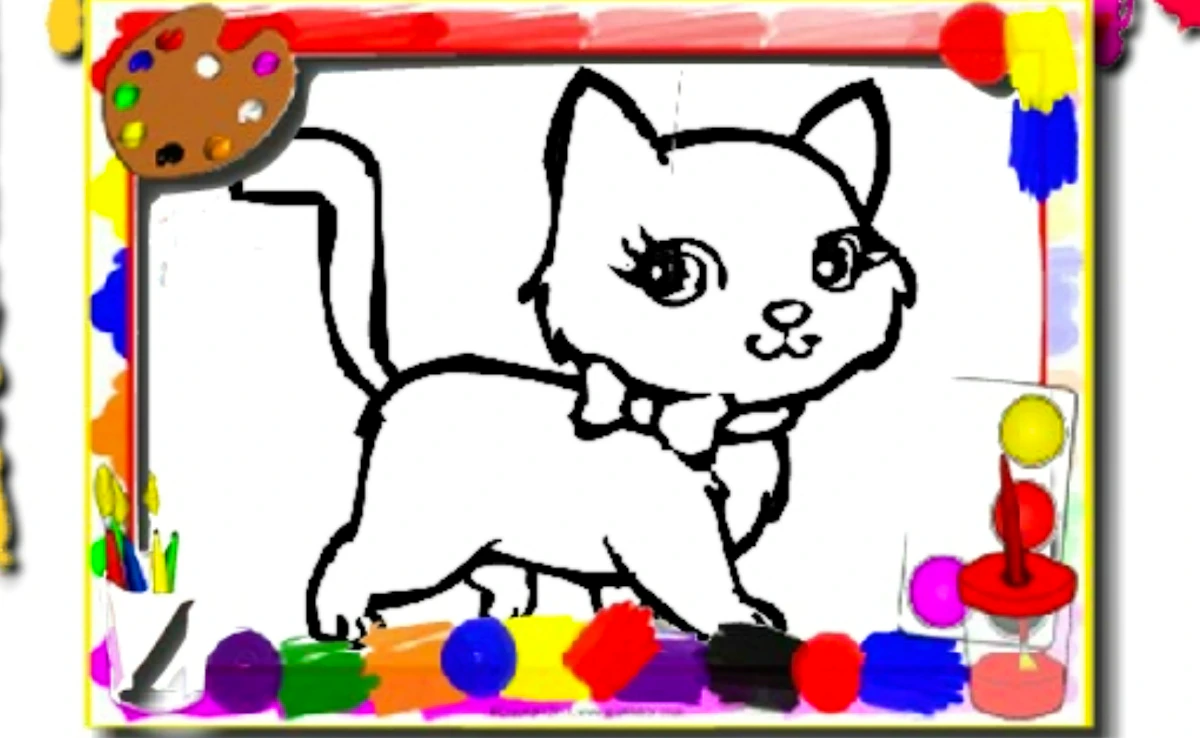 Sweet Cats Coloring Book Preview