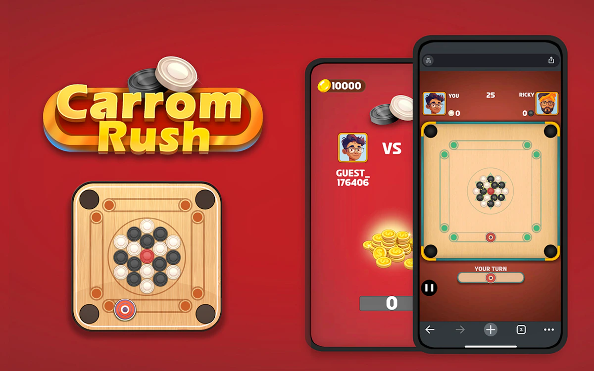 Carrom Rush Game