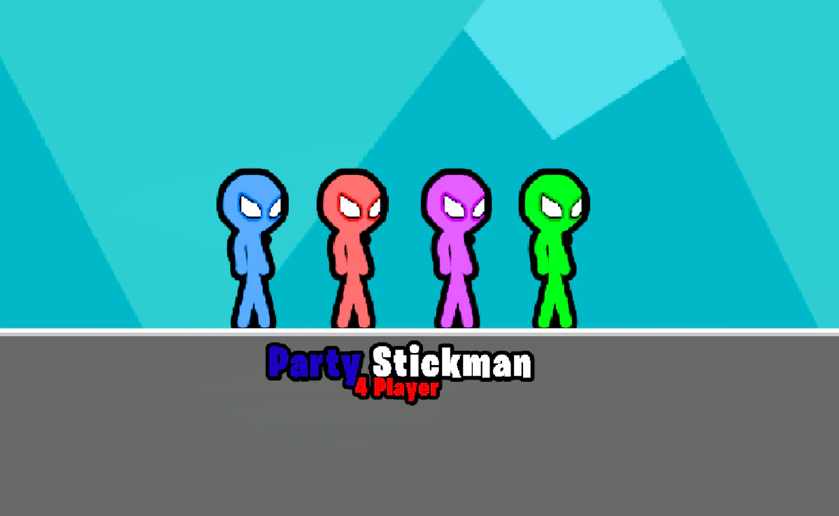Party Stickman 4 Player Game