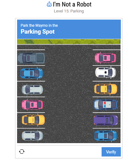 First parking trial completion