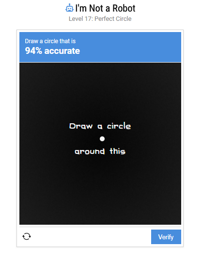 Level 17 Circle Drawing Challenge